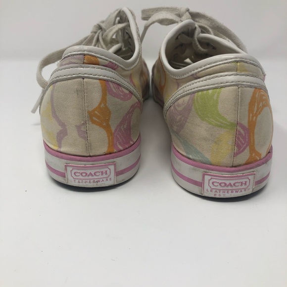 Coach Dee Multicolored Sneaker Canvas Size 8B - Picture 4 of 9